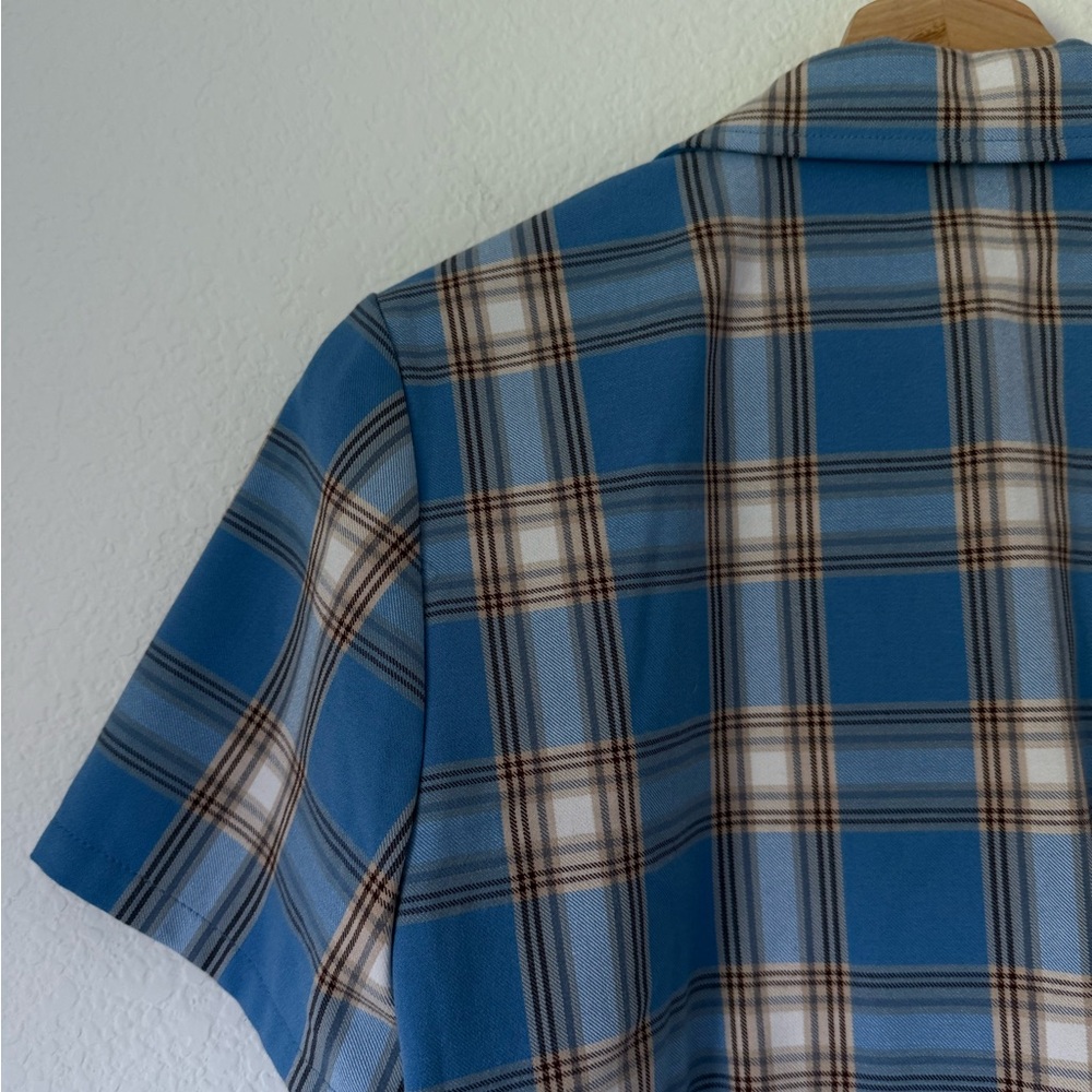Aritzia Sunday Best Cropped Plaid Top - Picture 7 of 10